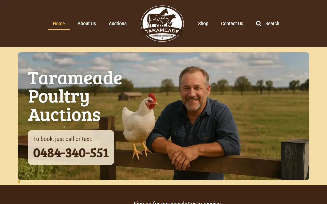 The Tarameade website and online store